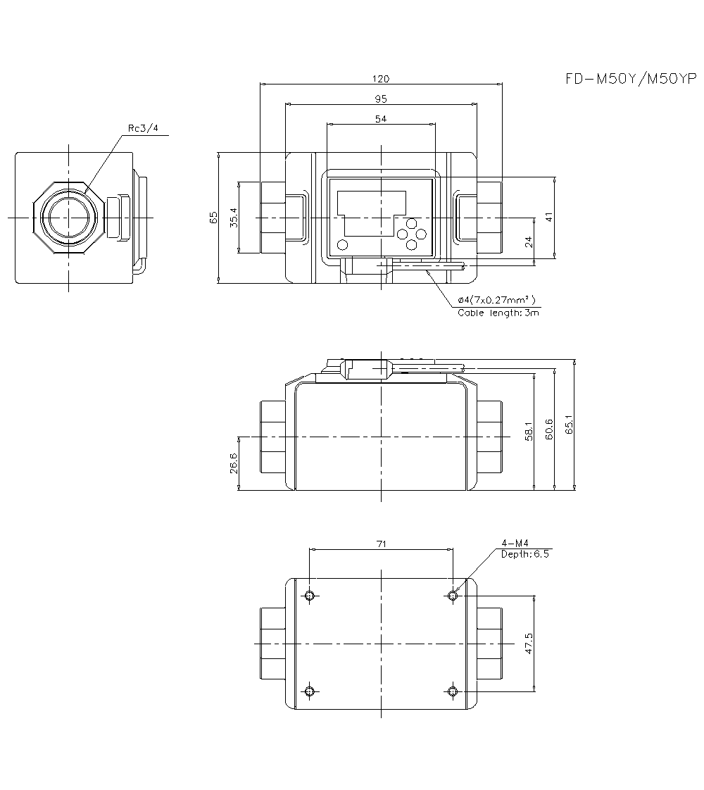 FD-M50AY Dimension