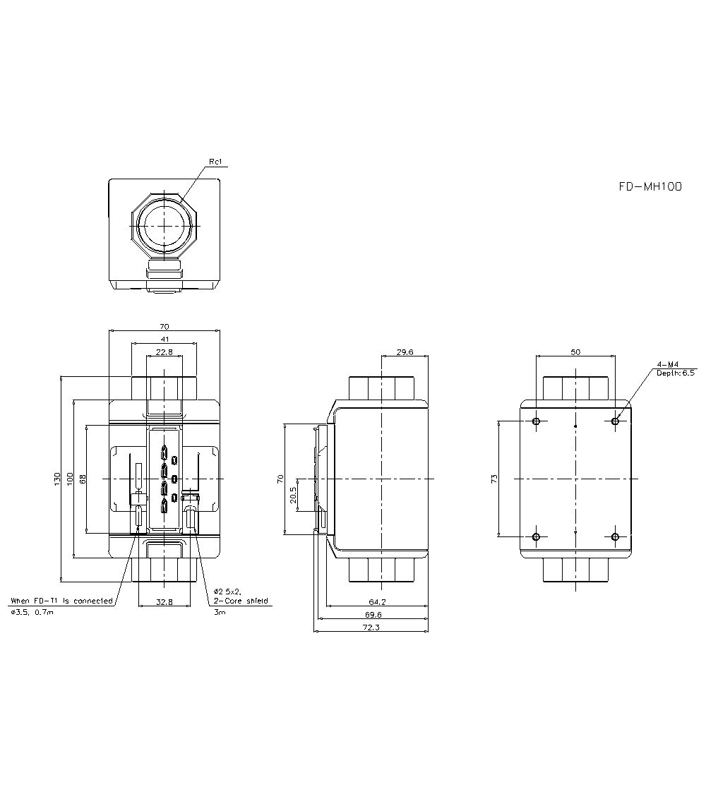FD-MH100A Dimension