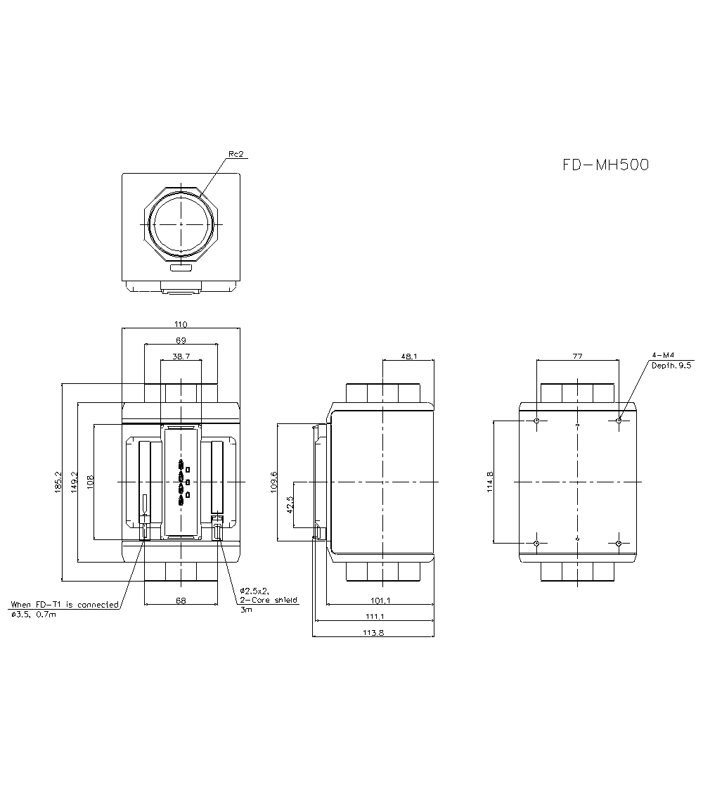 FD-MH500A Dimension