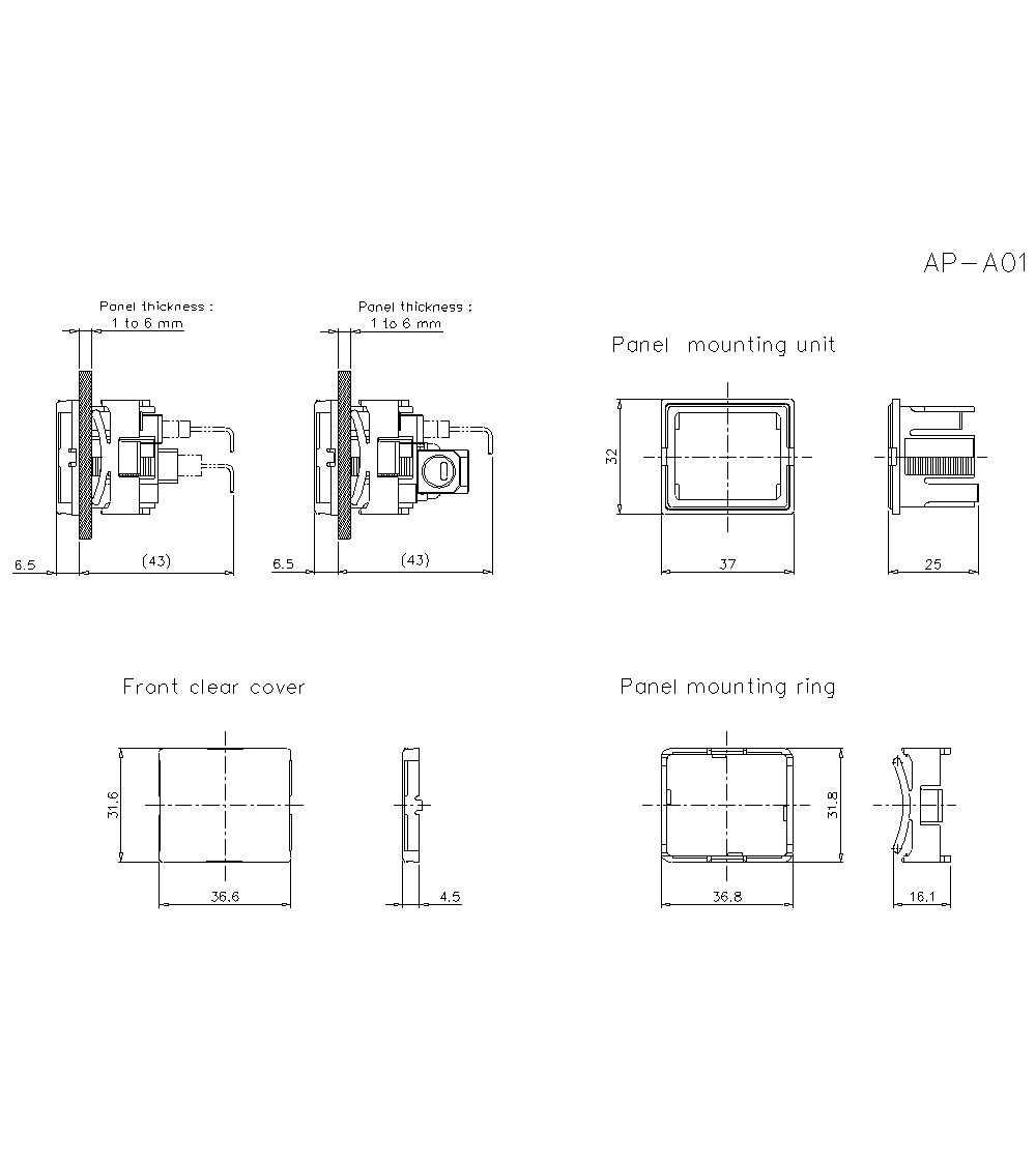AP-A01&nbsp;Dimension