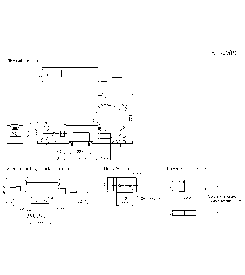 FW-V20 Dimension