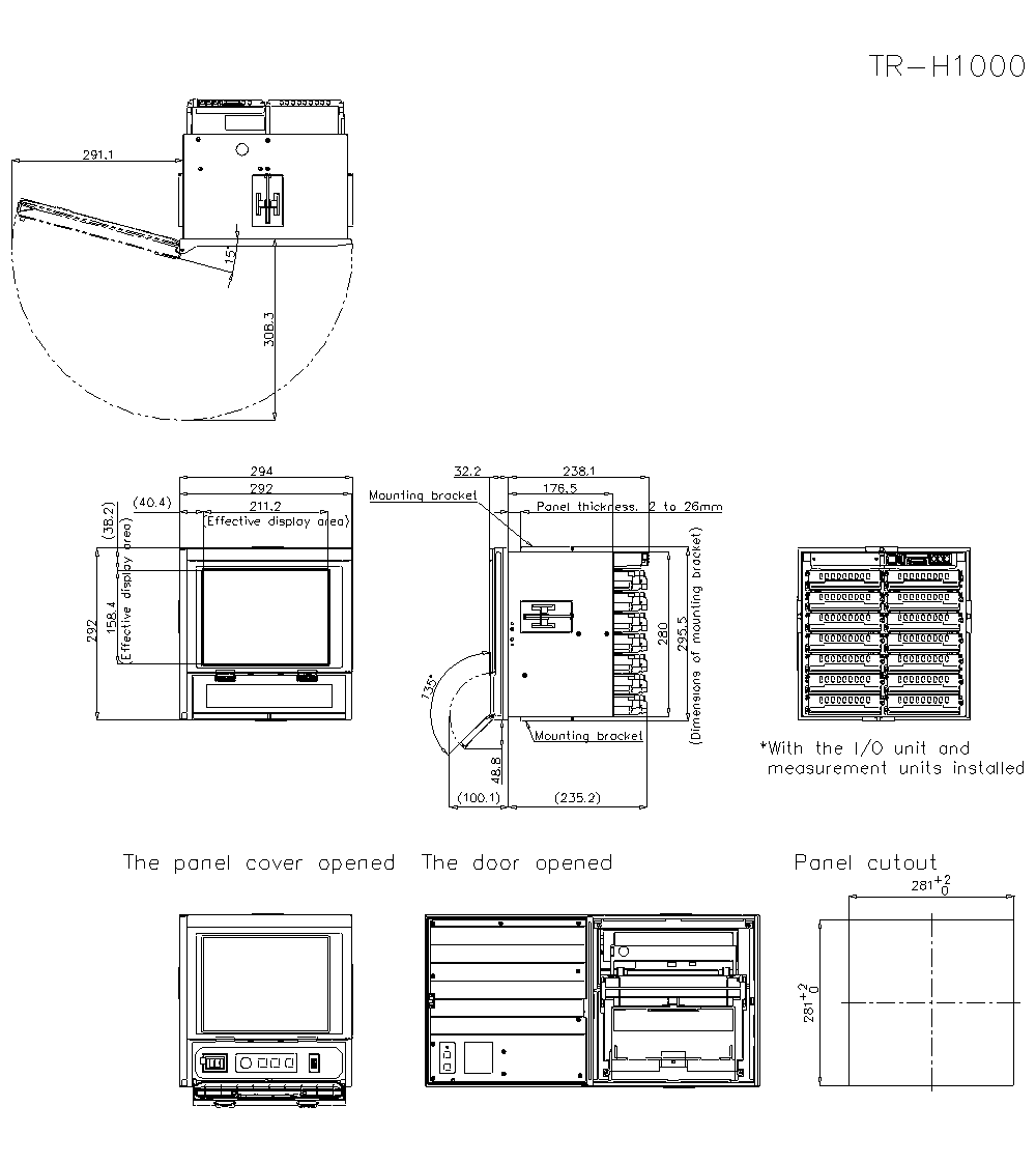 TR-H1000 Dimension