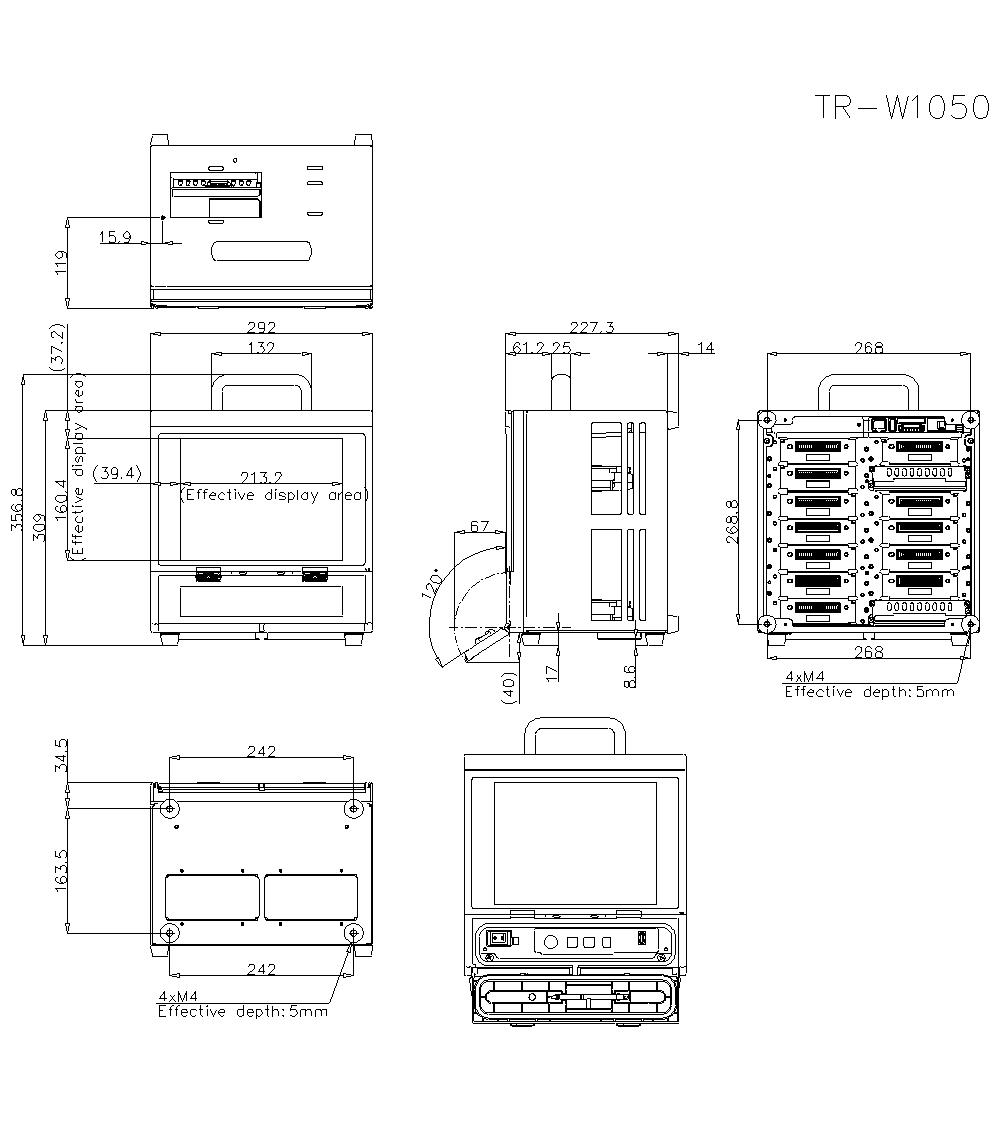 TR-W1050 Dimension