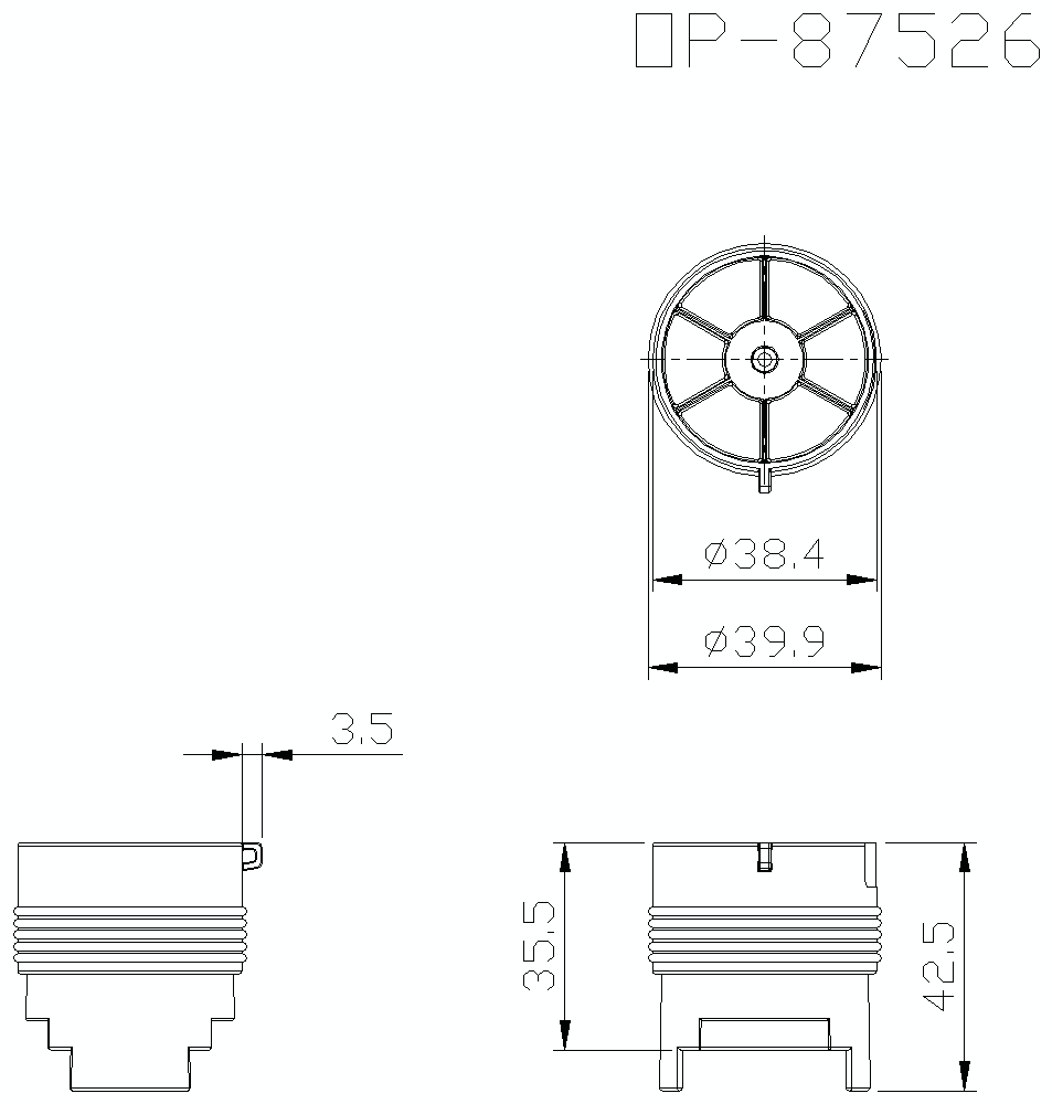 OP-87526&nbsp;Dimension