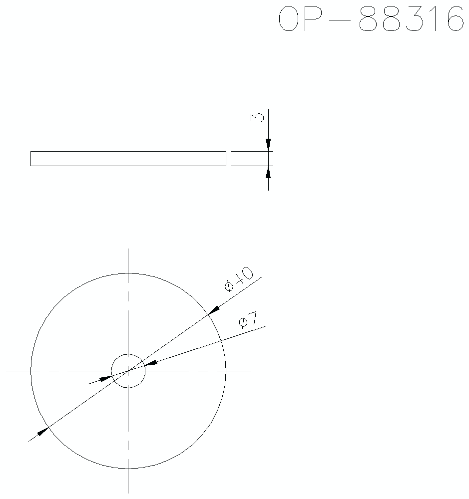 OP-88316 Dimension