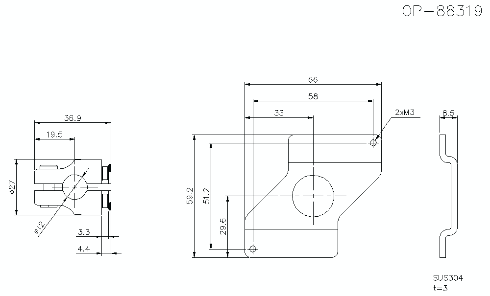 OP-88319&nbsp;Dimension