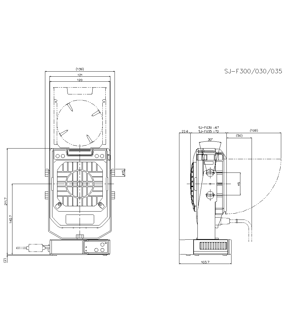 SJ-F300&nbsp;Dimension