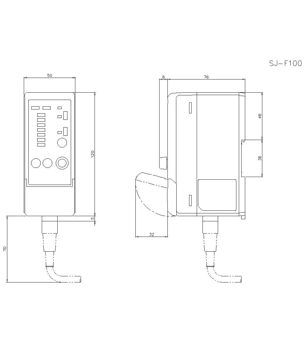 SJ-F100&nbsp;Dimension
