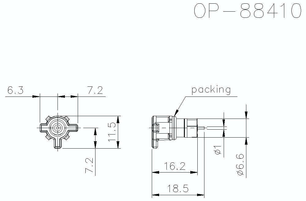 OP-88410 Dimension
