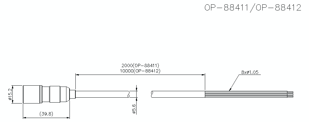 OP-88411/88412 Dimension