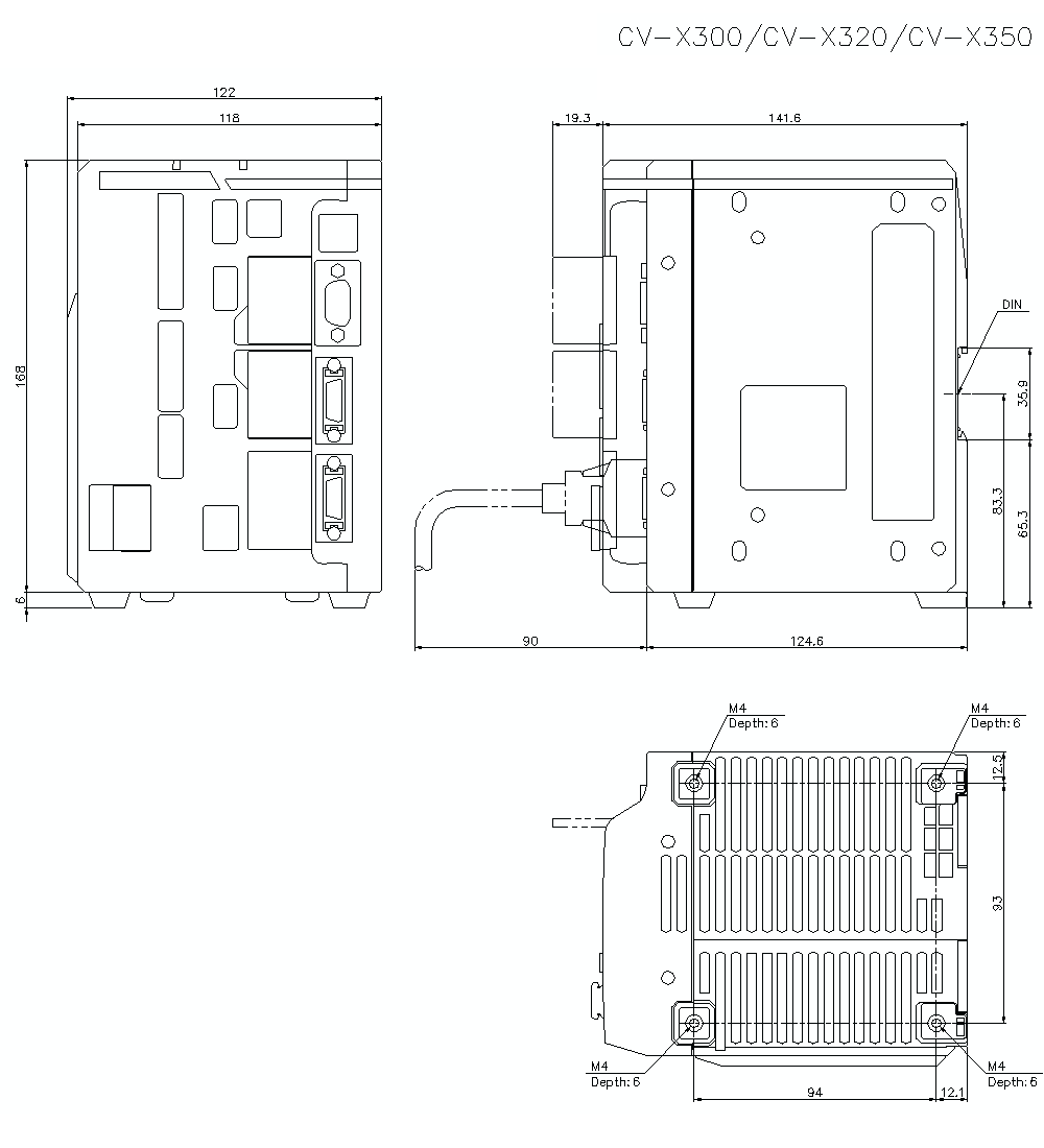 CV-X30/X32/X35 Dimension