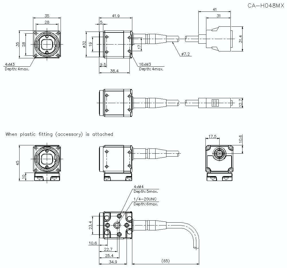 CA-H048MX Dimension