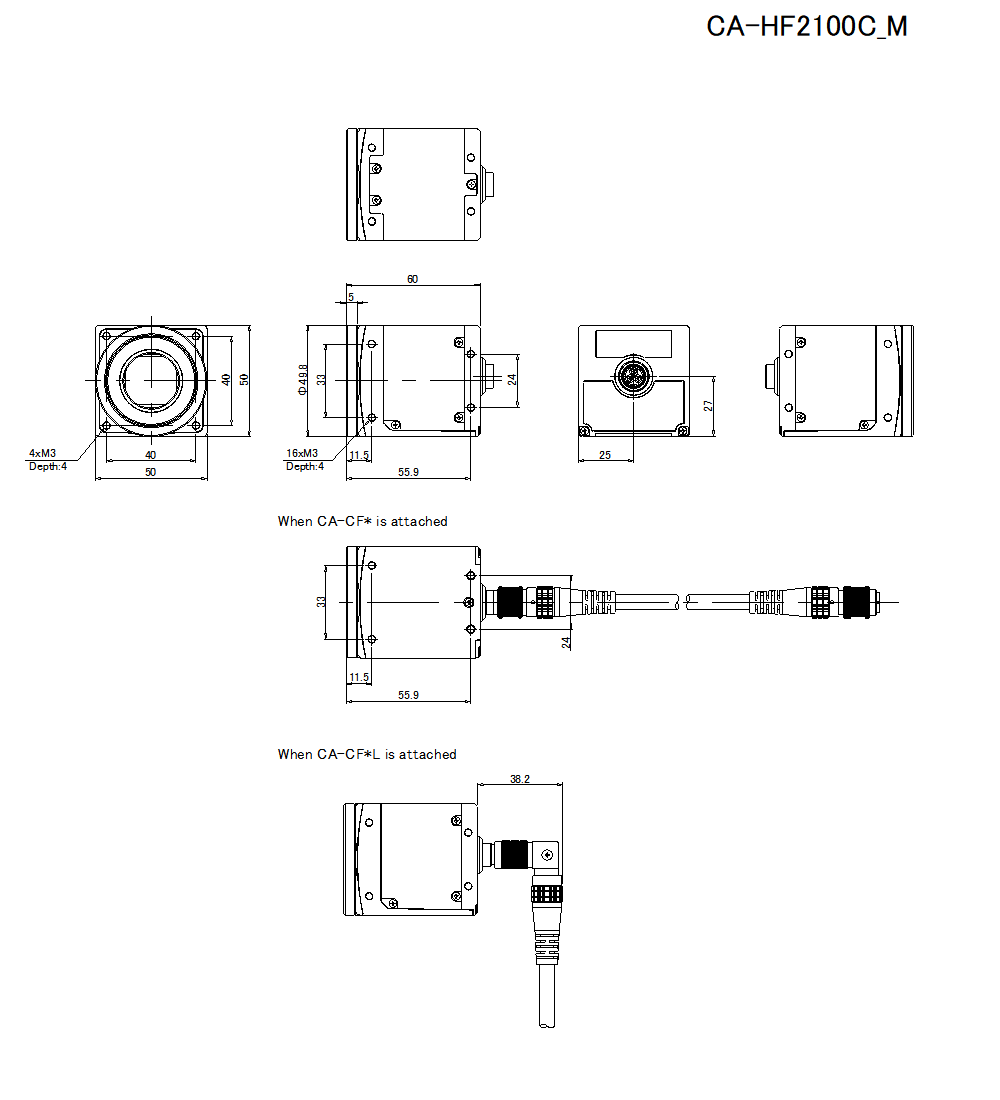 CA-HF2100C/M Dimension 01