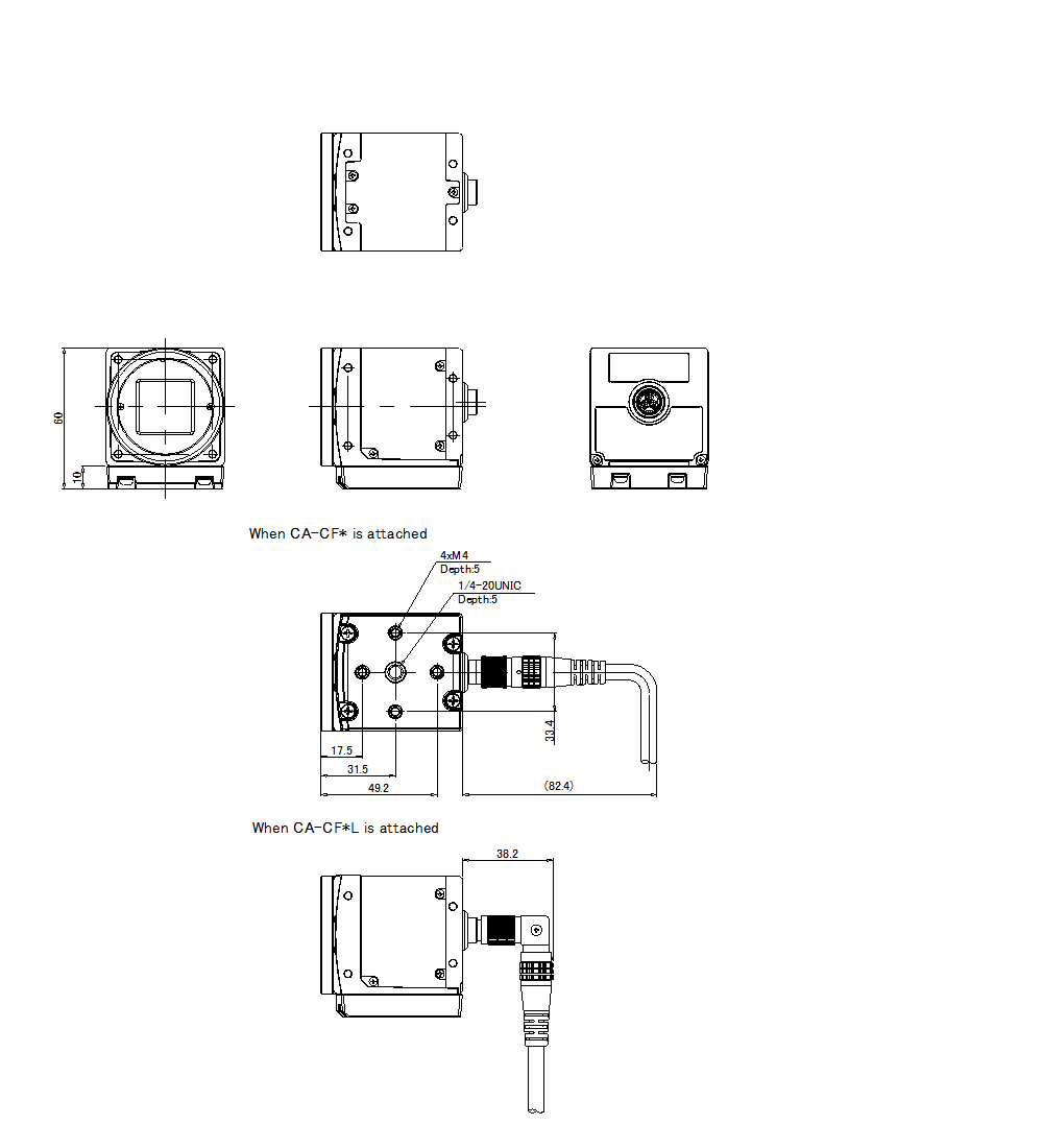 CA-HF6400C/M Dimension 02