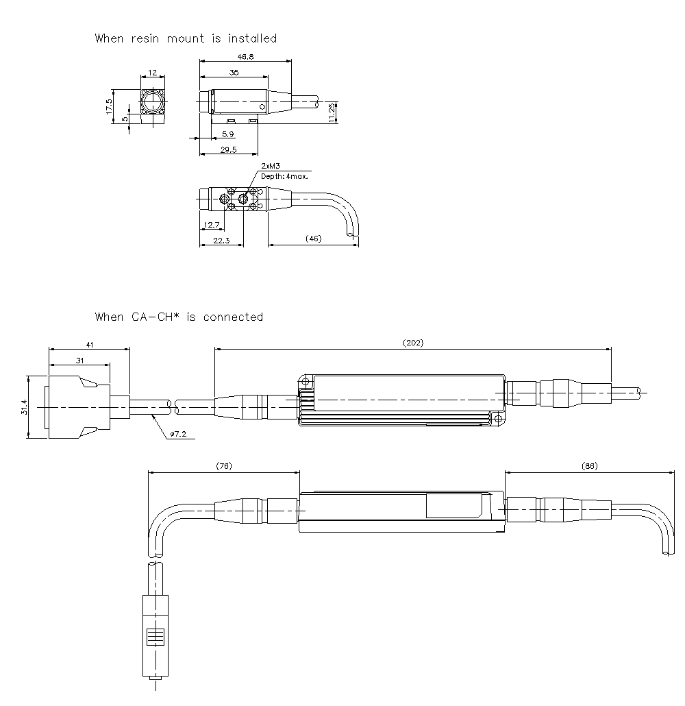 CA-HS035C/M Dimension