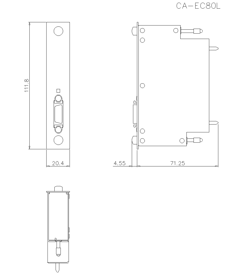 CA-EC80L Dimension