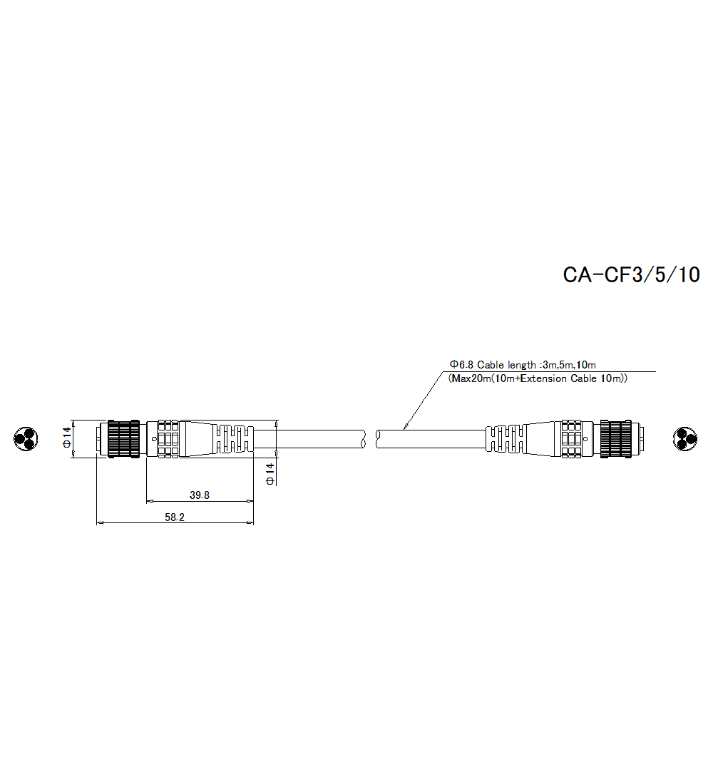 CA-CF3/5/10 Dimension