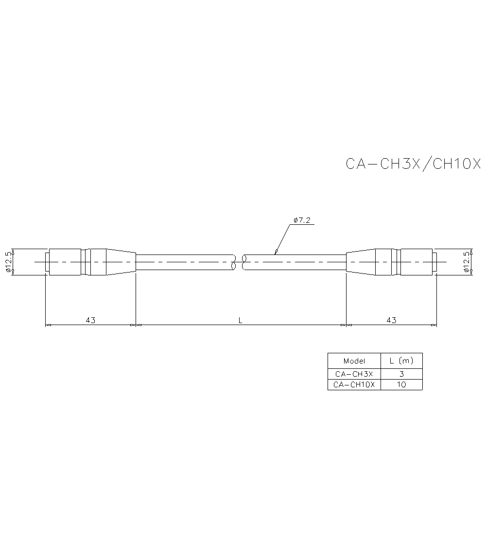 CA-CH10X Dimension