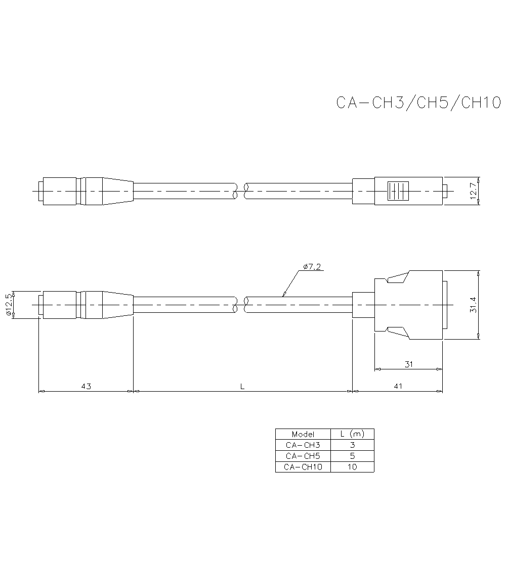 CA-CH10 Dimension