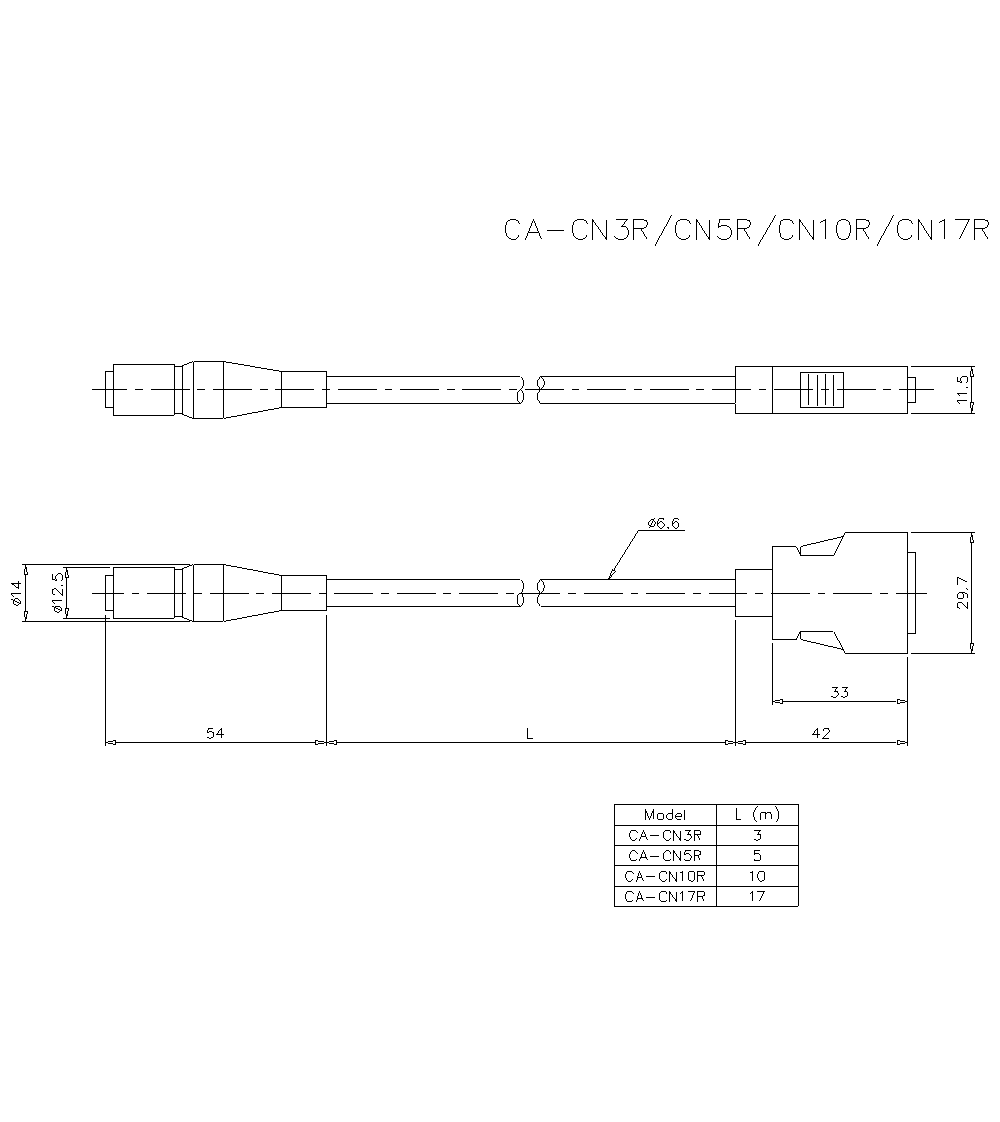 CA-CN3R Dimension