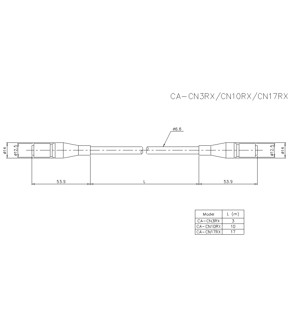CA-CN10RX Dimension
