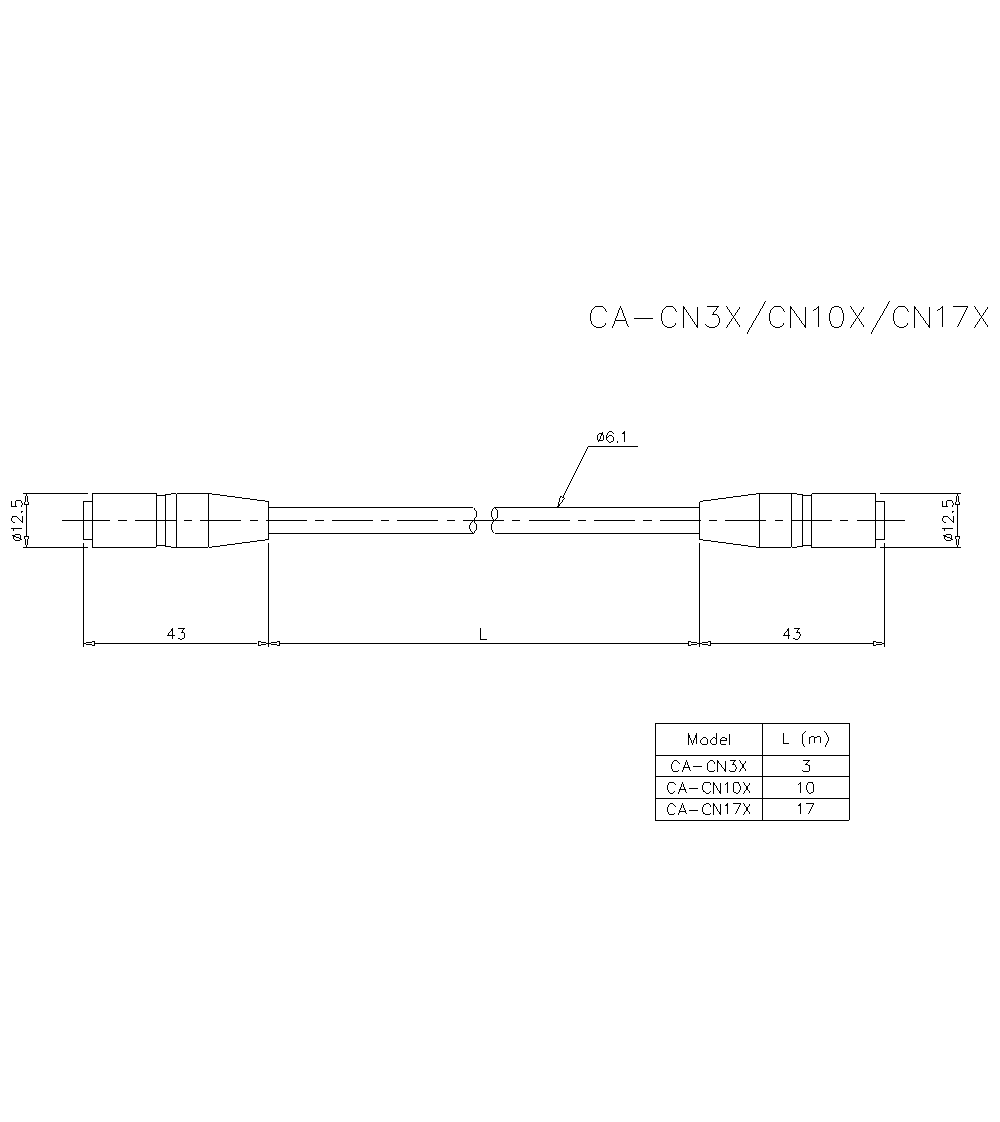 CA-CN10X Dimension