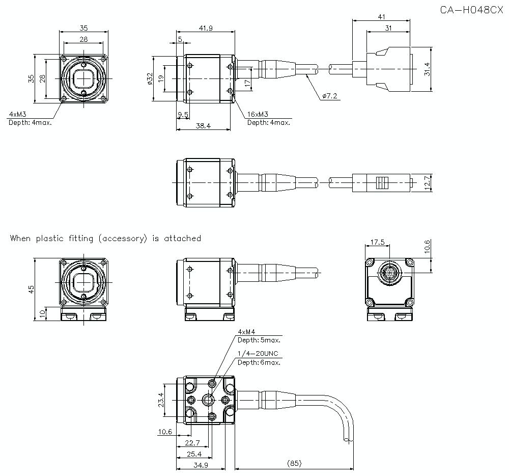 CA-H048CX Dimension