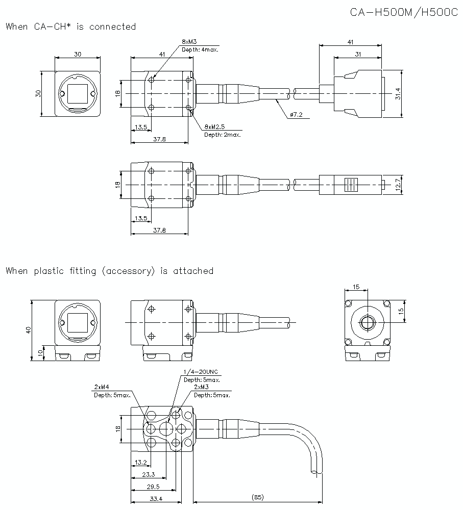 CA-H500C/M Dimension