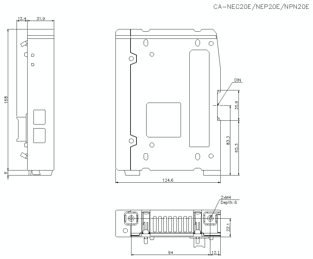 CA-NEC/NEP/NPN&nbsp;Dimension