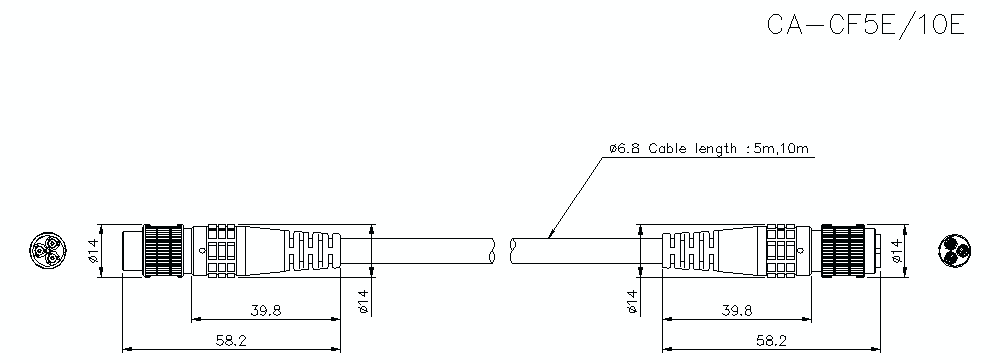CA-CF5E/10E Dimension