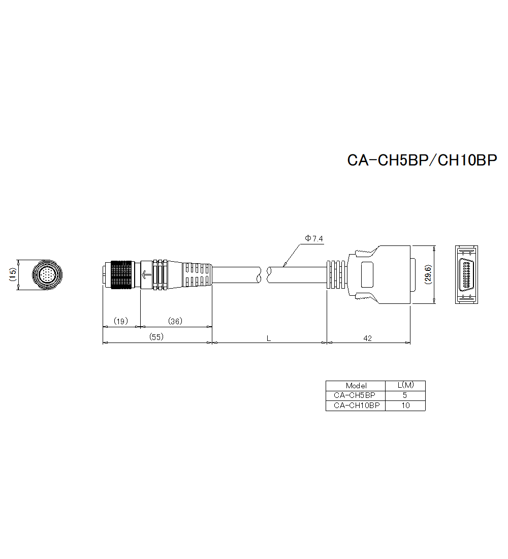 CA-CH5BP/10BP Dimension