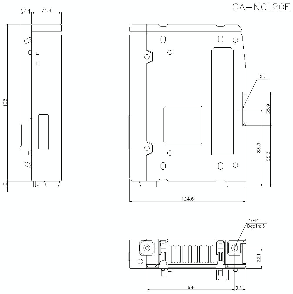 CA-NCL20E Dimension