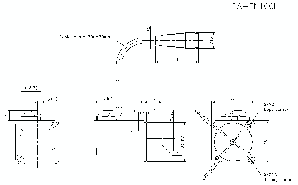 CA-EN100H Dimension
