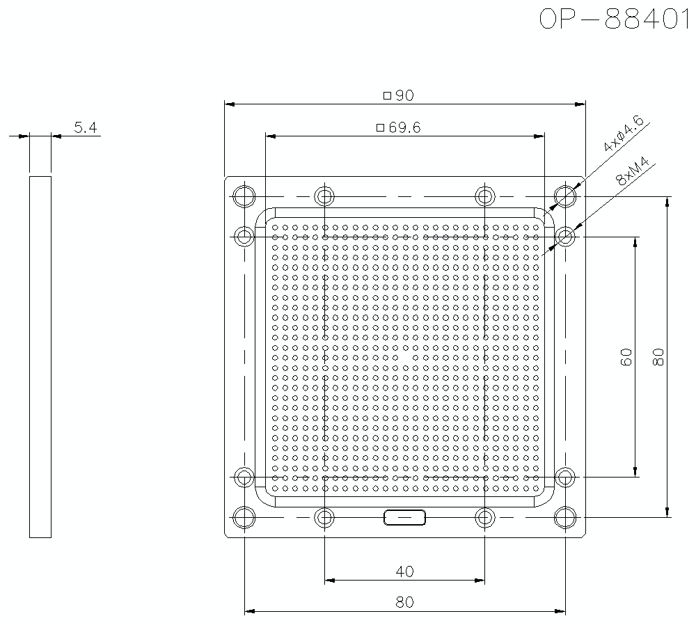 OP-88401 Dimension