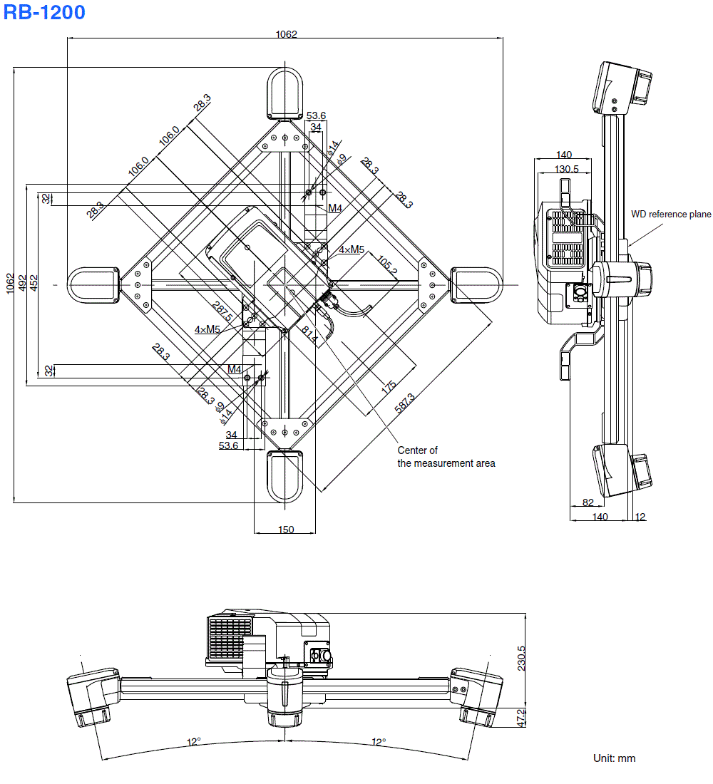 RB-1200 Dimension