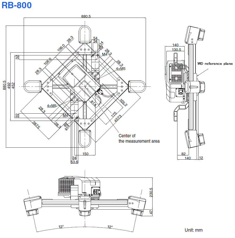 RB-800 Dimension