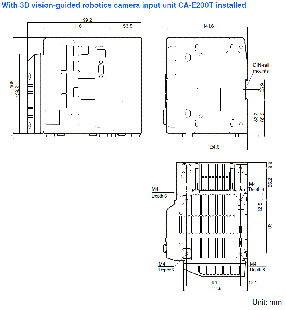 CA-E200T Dimension