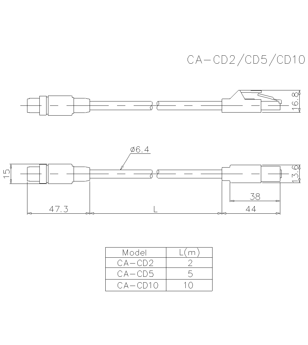 CA-CD2/CD5/CD10 Dimension