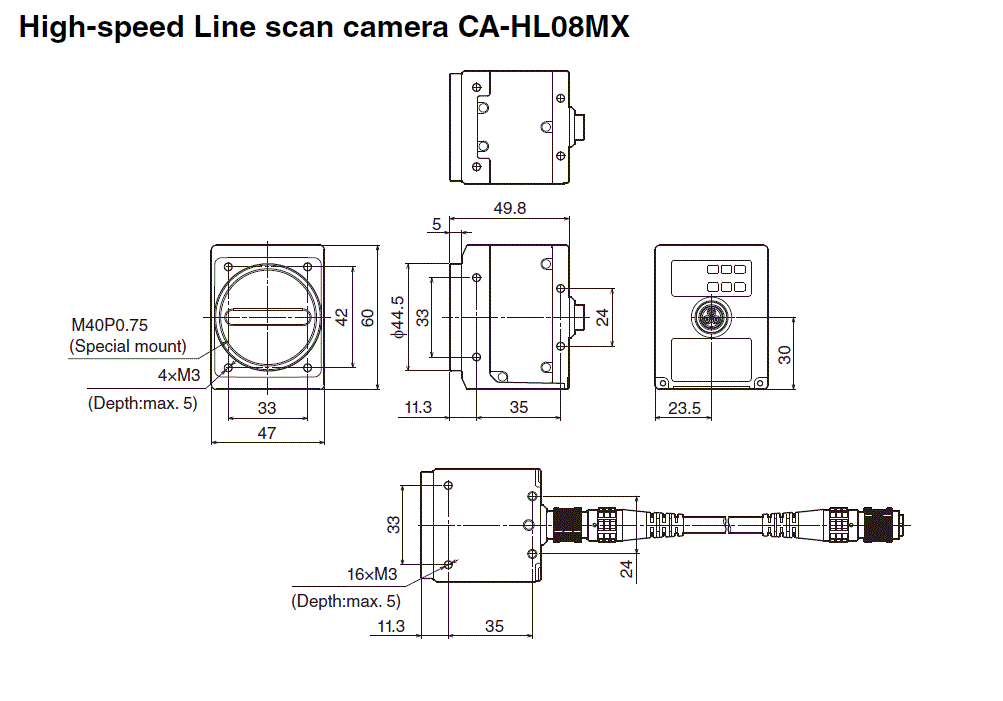 CA-HL08MX_01 Dimension