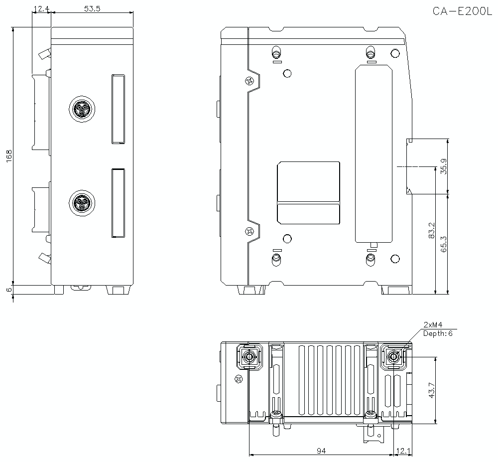 CA-E200L Dimension