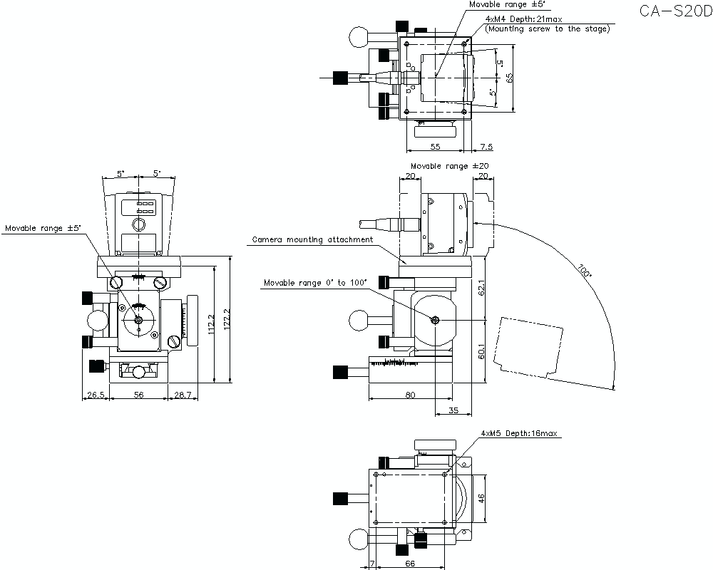 CA-S20D Dimension