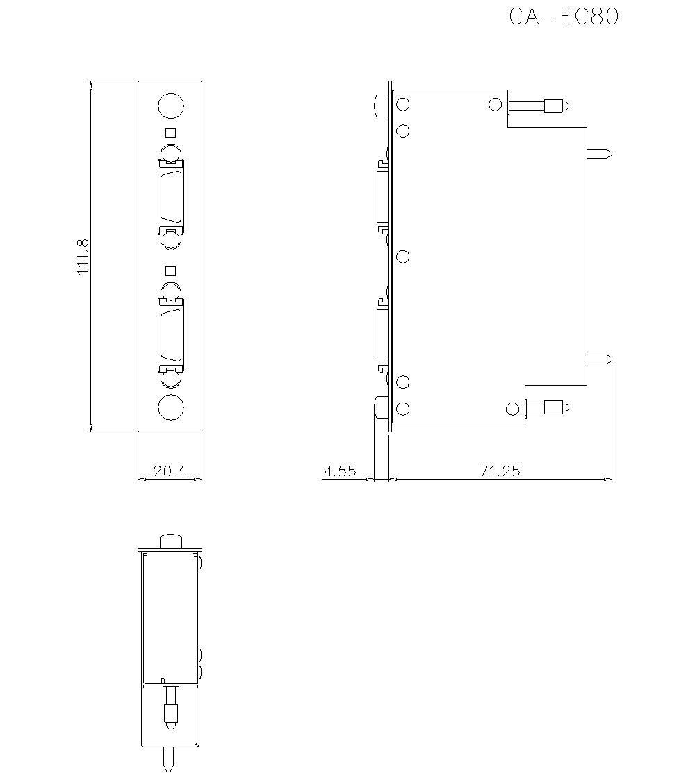 CA-EC80 Dimension