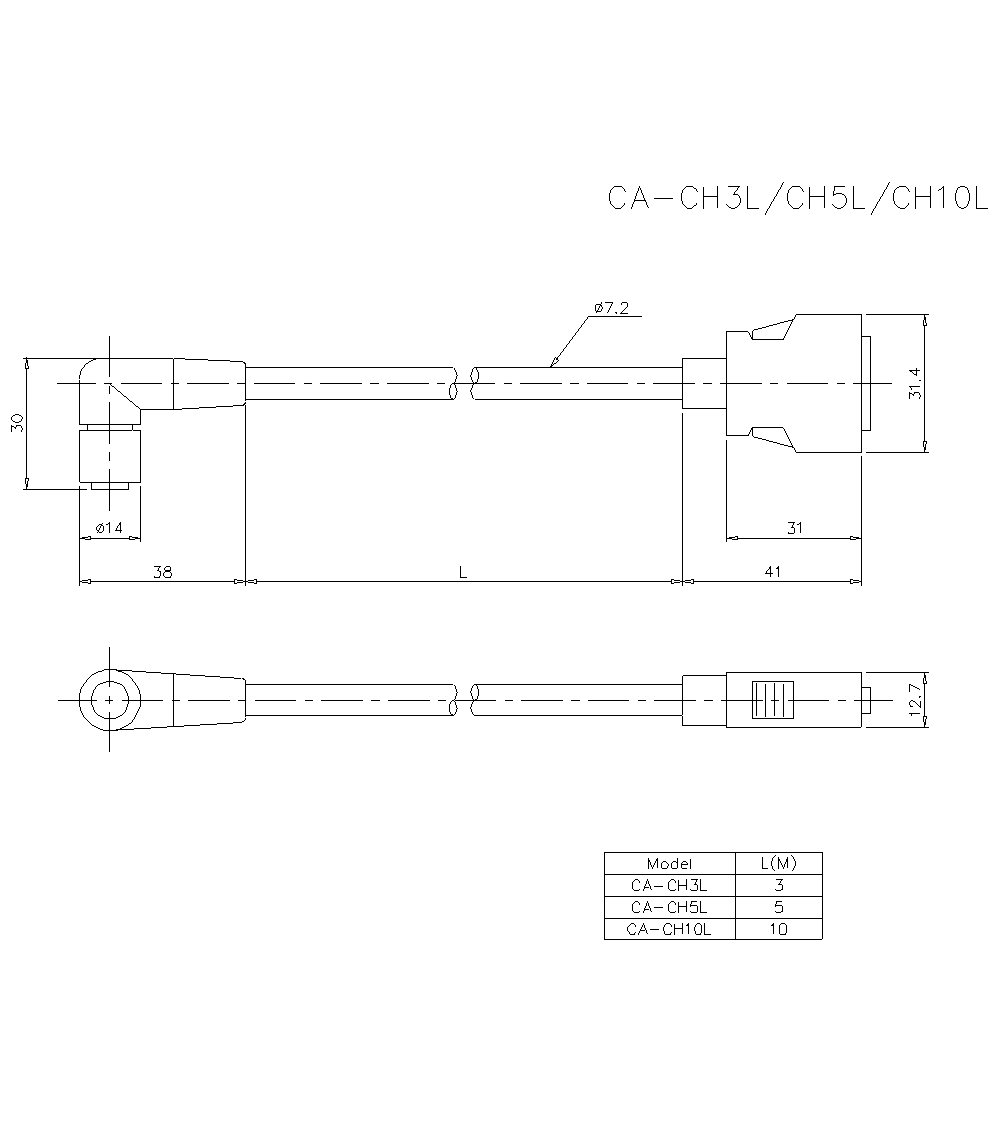 CA-CH3L&nbsp;Dimension