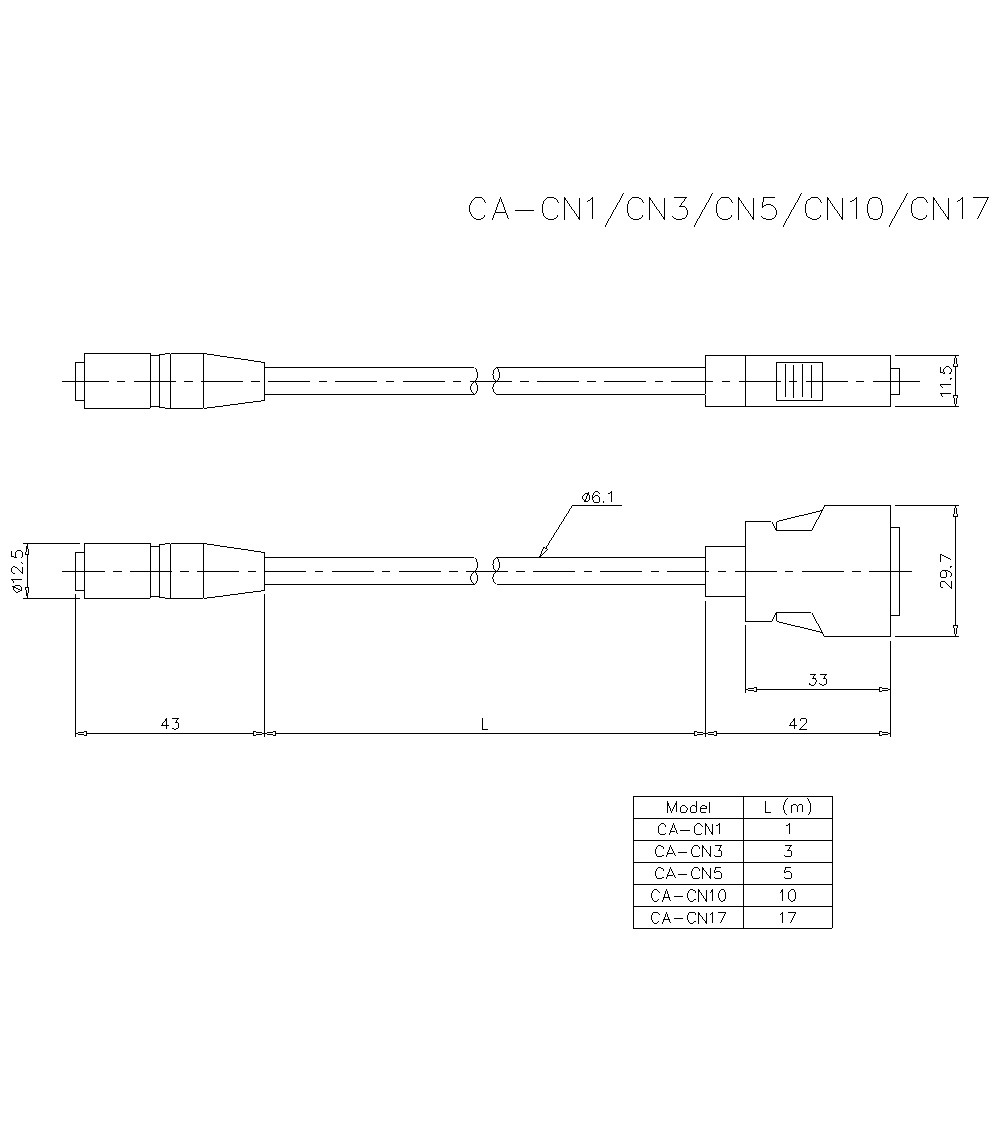 CA-CN1&nbsp;Dimension