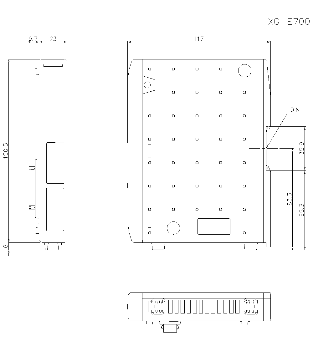 XG-E700 Dimension