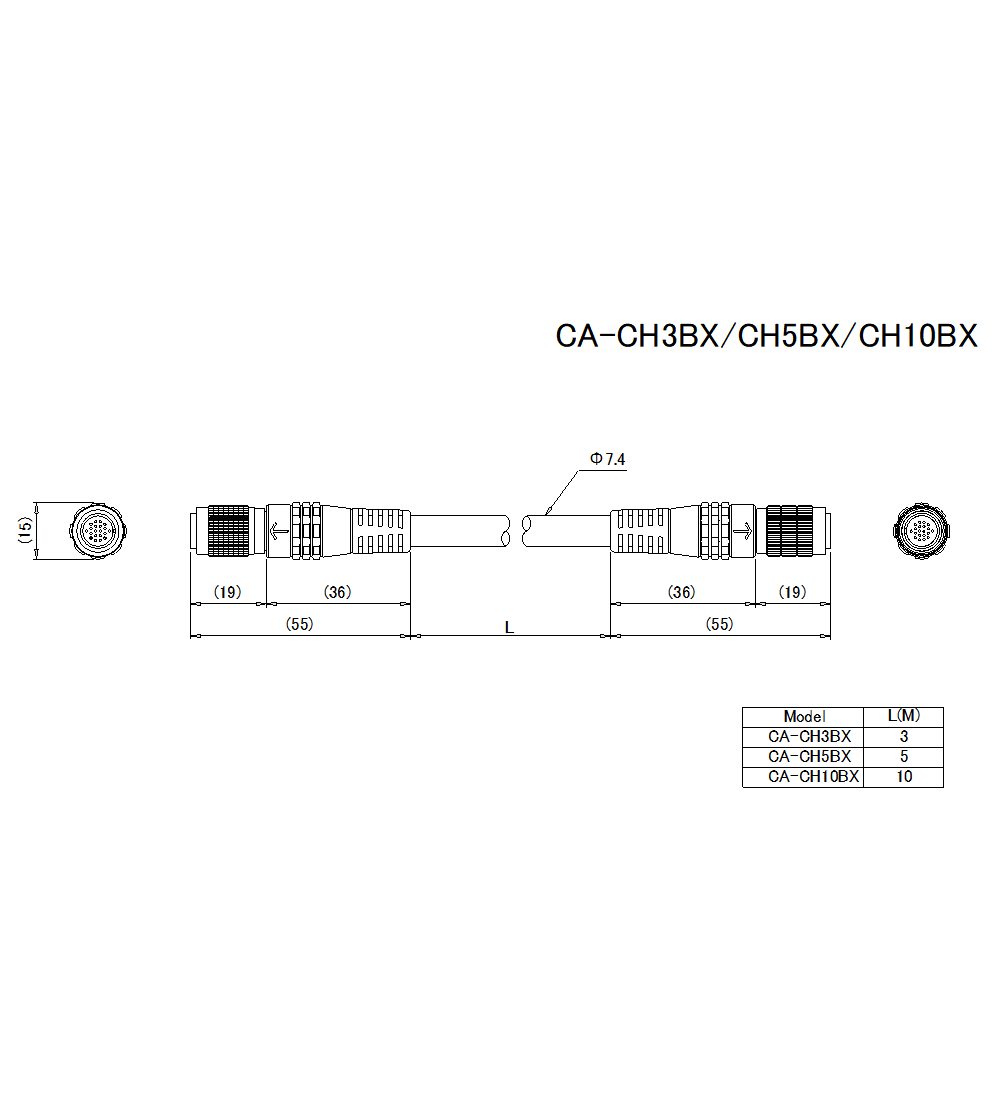 CA-CH3BX/5BX/10BX&nbsp;Dimension