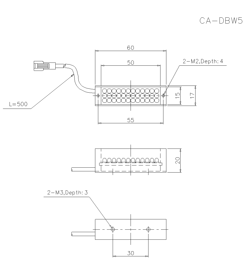 CA-DBW5 Dimension