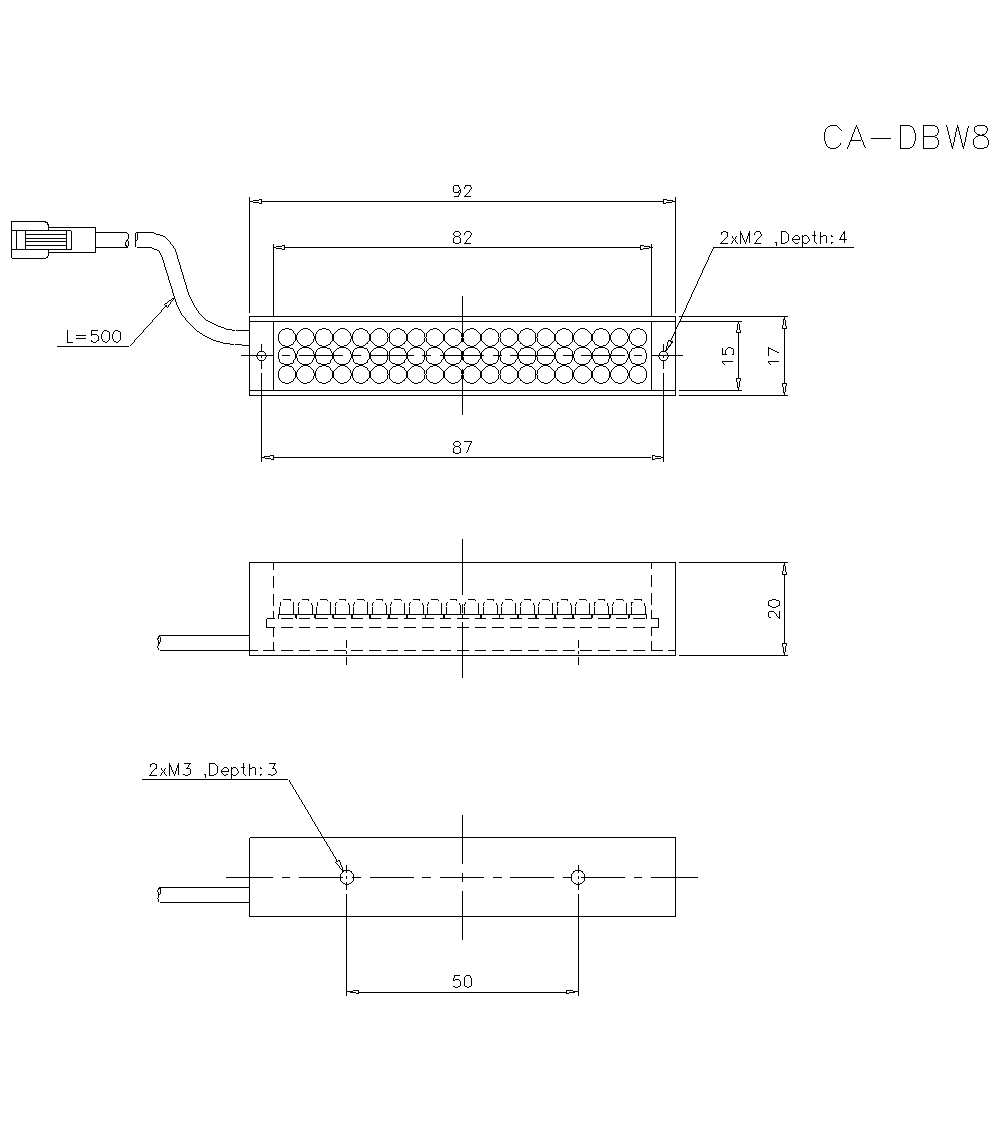 CA-DBW8 Dimension