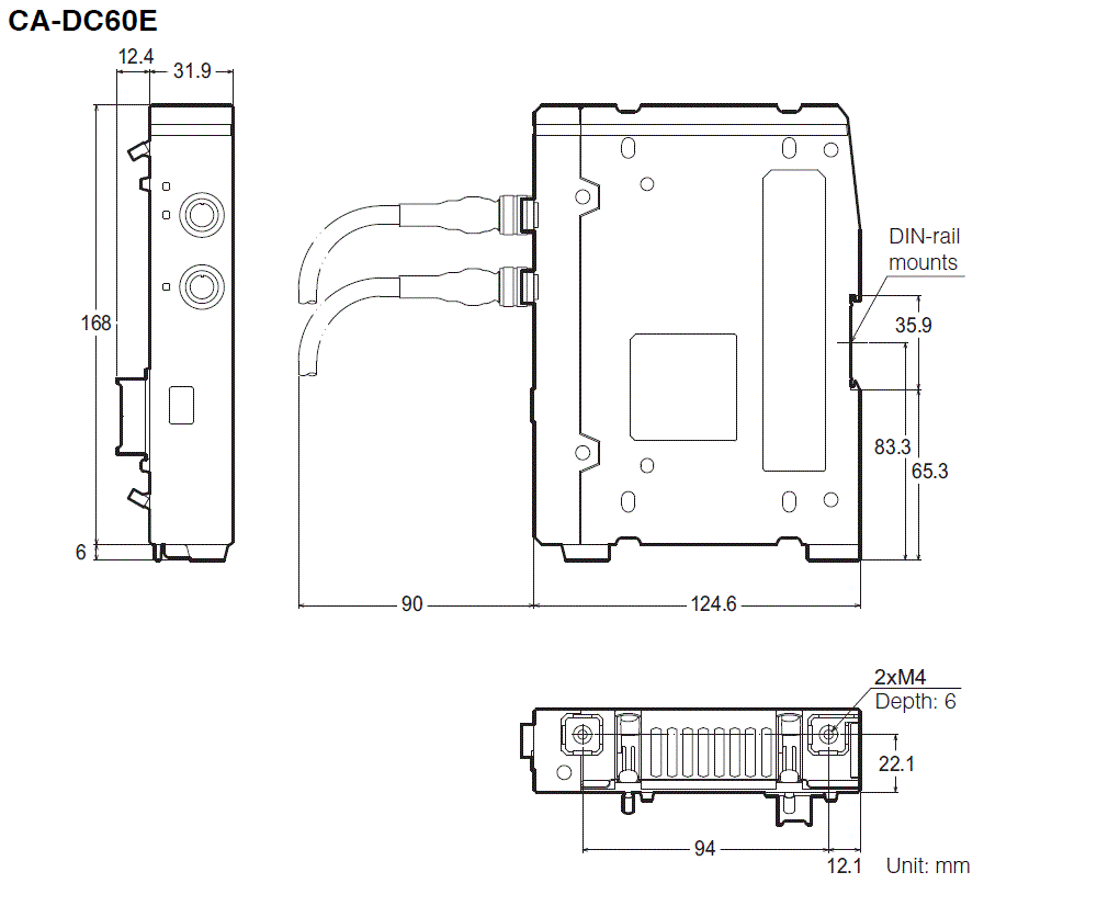 CA-DC60E Dimension