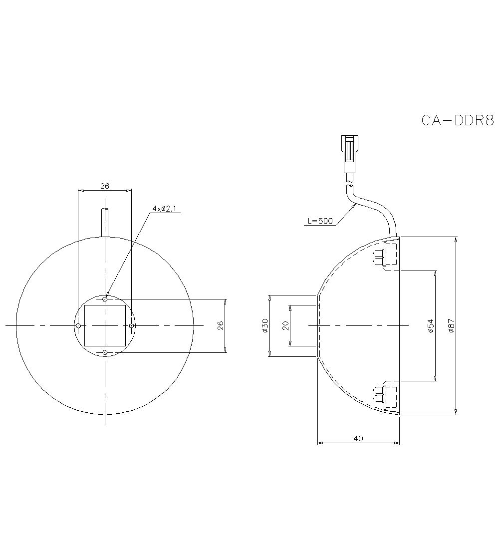 CA-DDR8 Dimension
